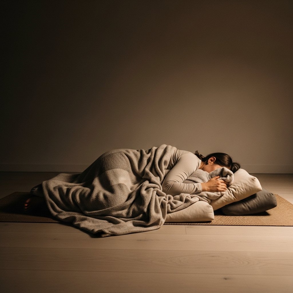 Postura de Que Es Restorative Yoga en interior