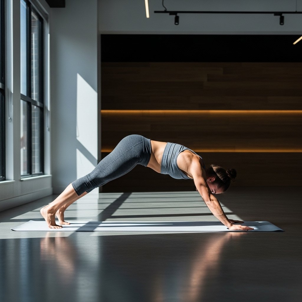 Postura de Que Es Power Yoga en interior